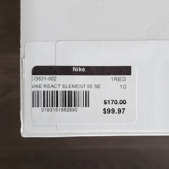 Nike React Element 55 SE - size 10 - Picture 3 of 5